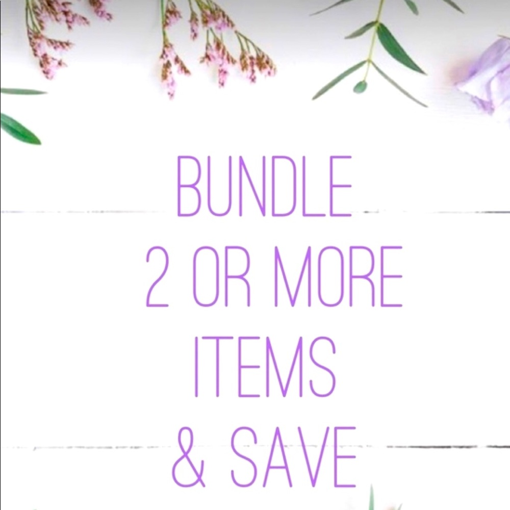 🤩🤩🤩 Bundle 2 or more items and get 10% off your order!!